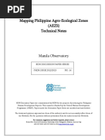 Mapping Philippine Agro-Ecological Zones (AEZS) Technical Notes