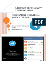 Multimedia Technology & Communication. Assignment Individual Topic: Telegram