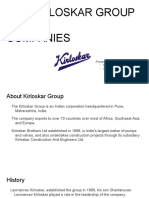 The Kirloskar Group of Companies