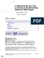 ED382035 1995-05-00 We Can Talk: Cooperative Learning in The Elementary ESL Classroom. ERIC Digest