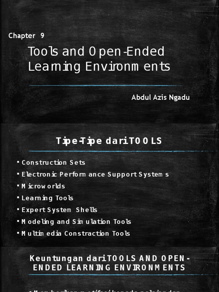 Tools for Open-Ended Learning | PDF | Career & Growth