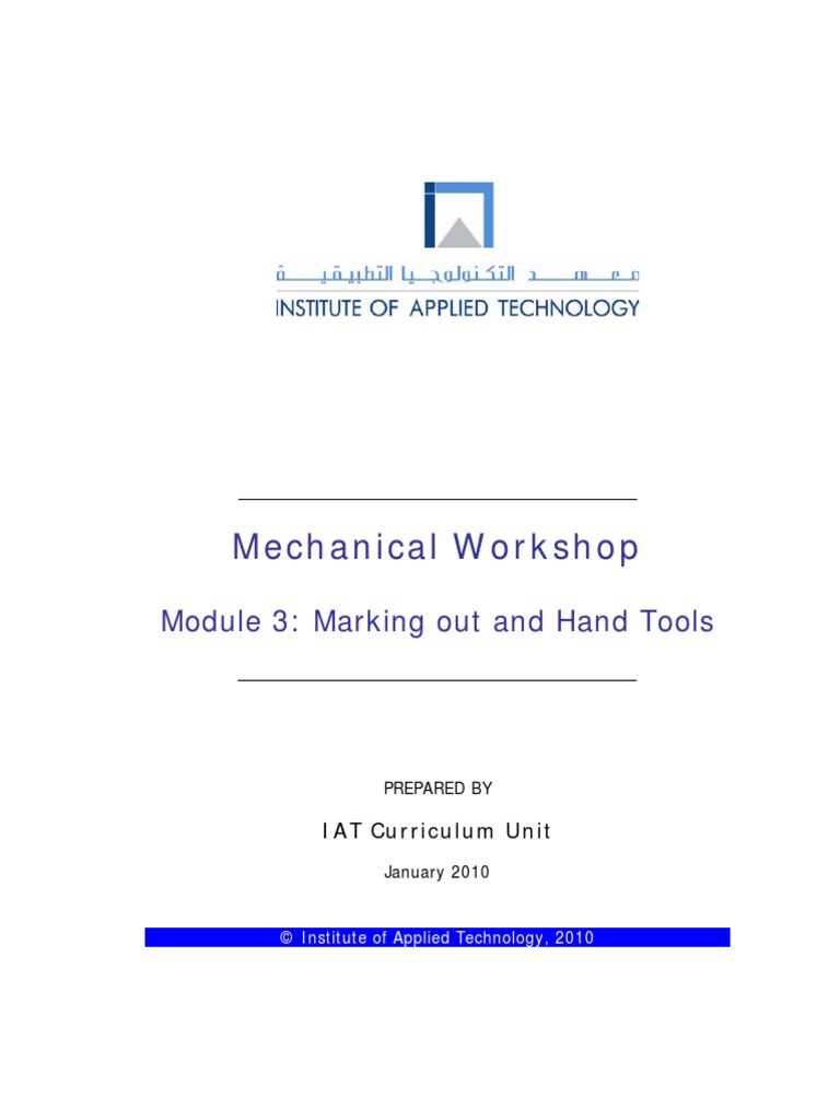 Atm-1022 Mechanical Workshop Module 3 PDF | PDF | Sheet Metal | Screw