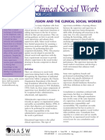 Supervision and The Clinical Social Worker