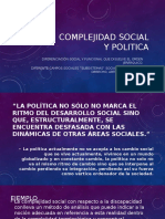 Complejidad Social y Politica