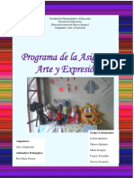 PROGRAMA DE LA CATEDRA "ARTE Y EXPRESION" SEMESTRE A-2016