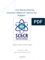 Sociedade Chilena de Ciências das Religiões (Circular Congresso 2017 Maio)