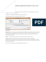 Fungsi Database - Daverage Microsoft Excel 2007