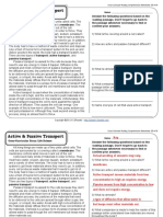 Grade 9 Linguistic Acitve and Passive Transport