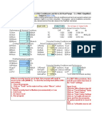 Input Requirements in - Output In: Yellow Cells