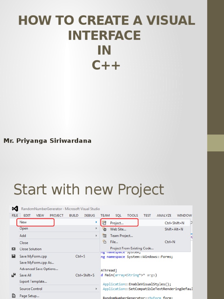 How To Create A Visual Interface | PDF