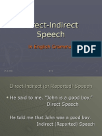Direct Indirect Speech Guide