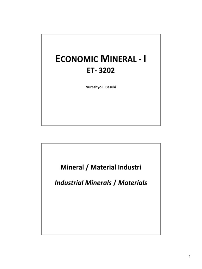 Classification Systems and Major End Uses of Industrial Minerals PDF Paint Minerals