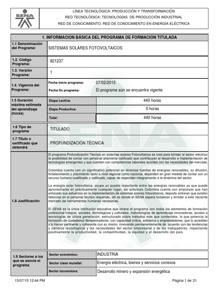 Profundización en Sistemas Solares Fotovoltaicos | PDF | Energía solar ...