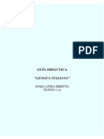 Guía Didactica Lengua Italiana I