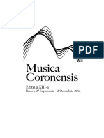 Caietul Festivalului Musica Coronensis 2016