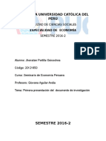 Analisis de Volatilidad de Los Agregados Economicos