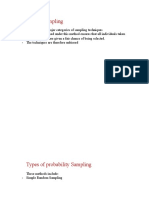 Probability Sampling and Simple Random