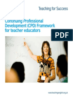 Continuing Professional Development (CPD) Framework For Teacher Educators