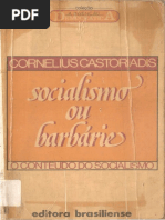 CASTORIADIS, Cornelius. Socialismo Ou Barbárie