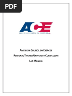 ACE - Personal Trainer University Curriculum - Lab Manual PDF