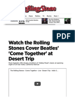 Watch The Rolling Stones Cover Beatles' 'Come Together' - Rolling Stone