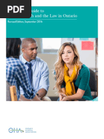 A Practical Guide to Mental Health and the Law in Ontario, Revised Edition, September 2016