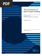 UK P2PFA 2016.09.30 - Oxera Report - The Economics of P2P Lending