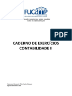 Caderno de Exercicios Contab II