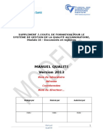 Quality Manual Template FR