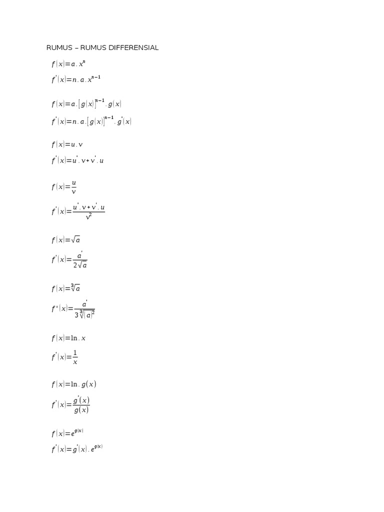 RUMUS | PDF