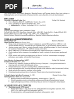 resume shiwen xu