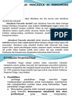 Aktualisasi Pancasila Di Perguruan Tinggi