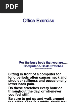 4 Minutes Office Exercises
