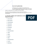 Departamentos de Guatemala