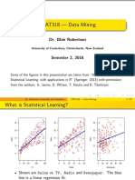 STAT318 - Data Mining: Dr. Blair Robertson