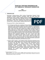 Makalah PERKEMBANGAN RUU TENTANG PENGENDALIAN DAMPAK PRODUK TEMBAKAU TERHADAP KESEHATAN Oleh - Ignatius Mulyono PDF