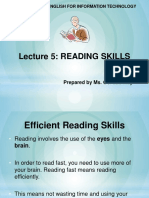 Lecture 5 - Reading Skills