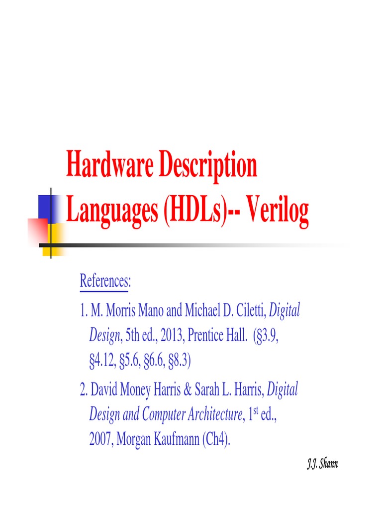 Mano (5th Ed) - Verilog HDL | PDF | Hardware Description Language ...