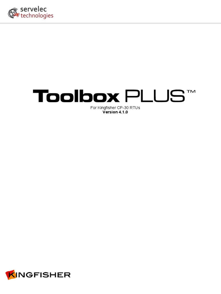 ToolBox Plus 4.1.0 User Manual PDF Installation Programs