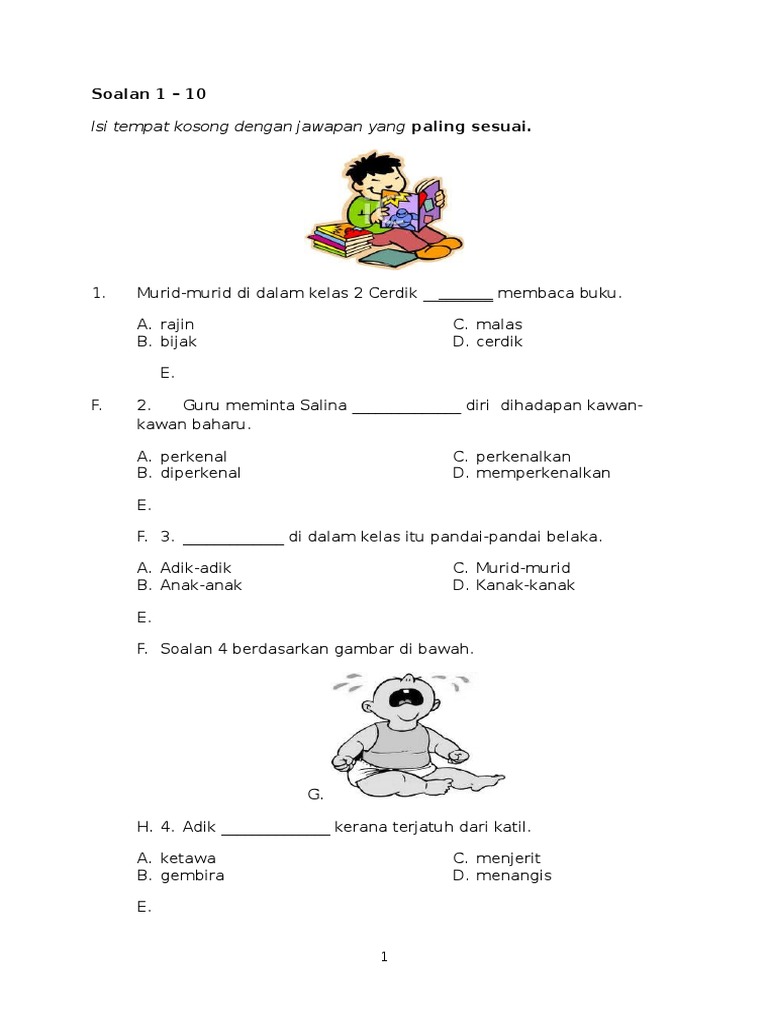 Ujian Tatabahasa Tahun 2