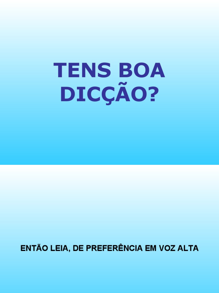 Teste de Diccao | PDF | Artes Linguísticas e Disciplina