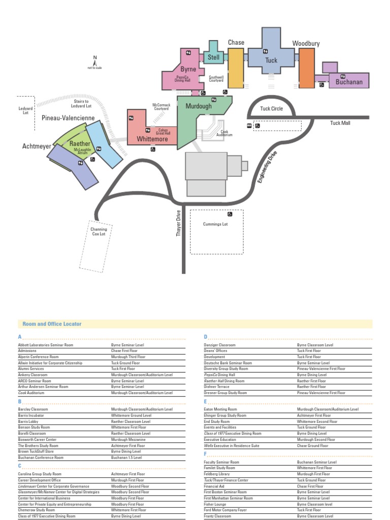Tuck School Campus Map Overview | PDF | Architectural Elements | Room