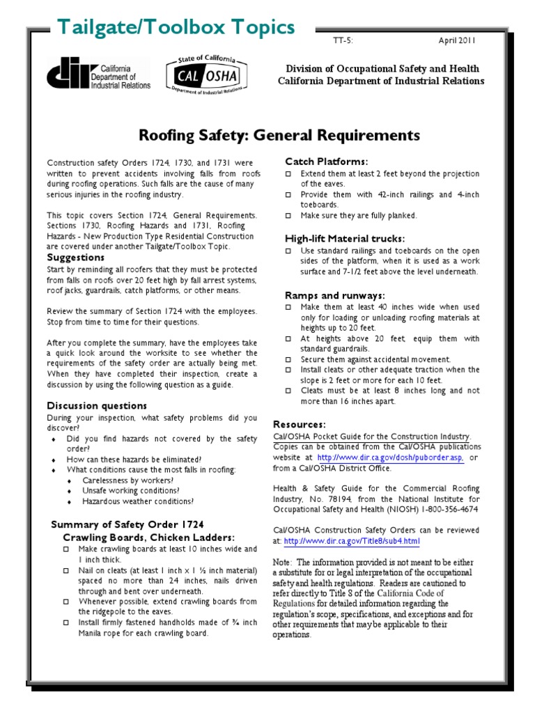 Toolbox Talk Ergonomic Survival Guide For Cement Masons PDF