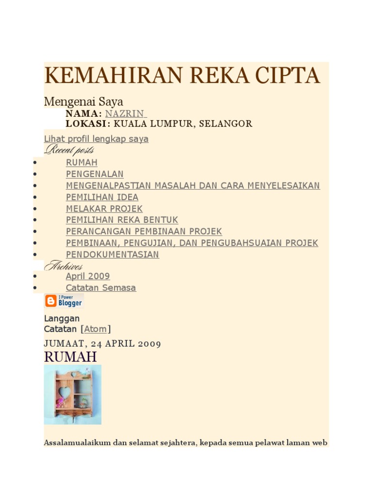 Kemahiran Reka Cipta | PDF