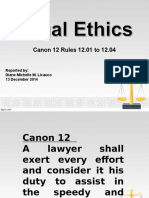 Canon 12 (Rules 12.01-12.04)
