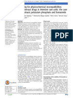 Screening ICU Drugs for Incompatibilities