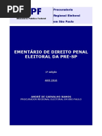 Ementa_rio Direito Penal Eleitoral - PRE-SP - 2016