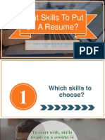 Learn How To Find Skills For Your Resume