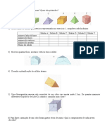 Geométricos sólidos identificar características