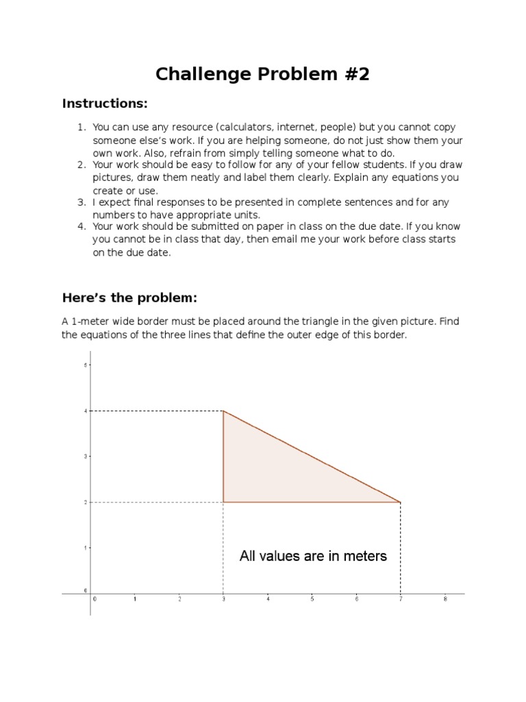 Challenge Problem #2: Instructions | PDF | Career & Growth | Teaching ...